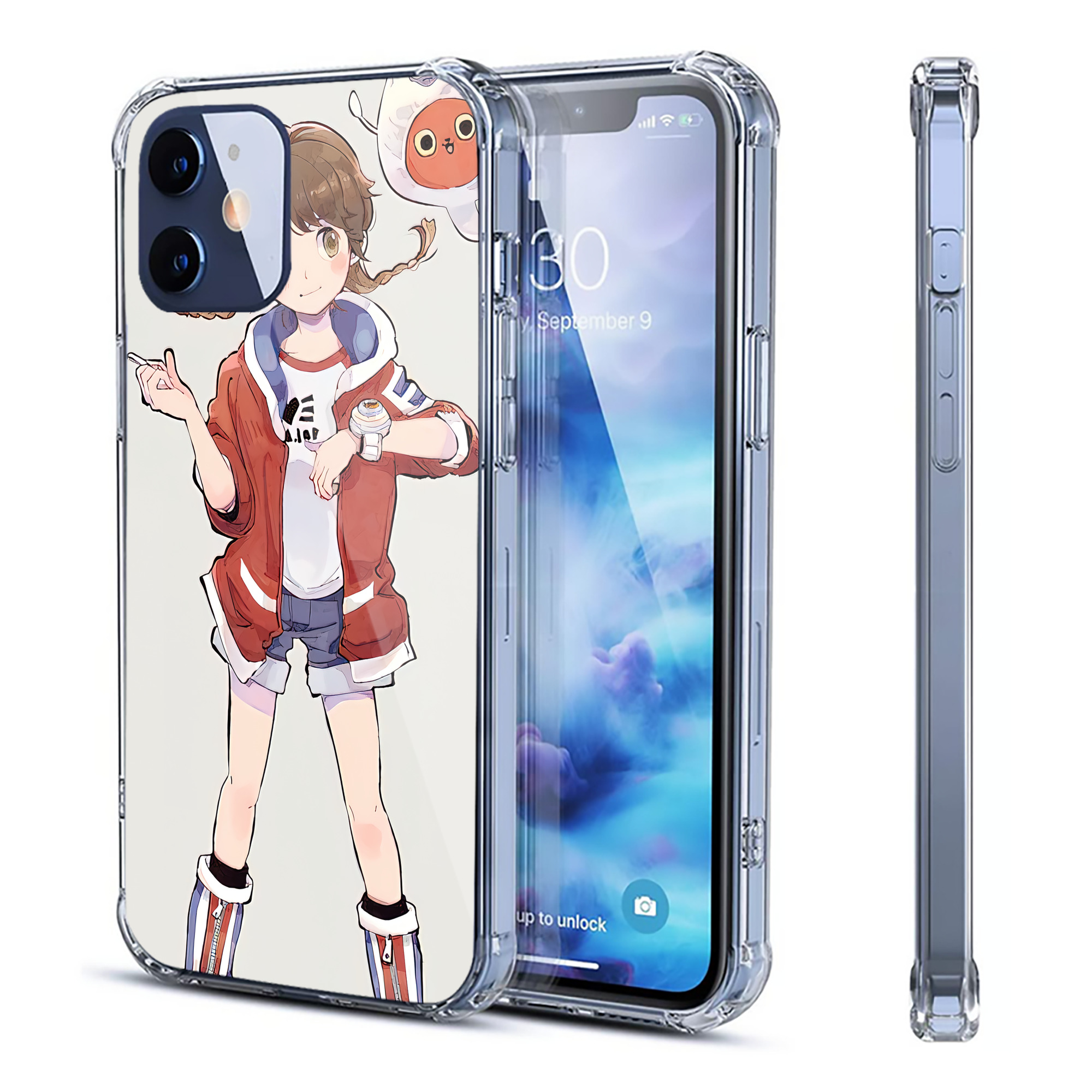 （画像用） 妖怪ウォッチ Yo-kai Watch 【iPhone 12シリーズ対応】透明スマホケース（クリアソフトケース）